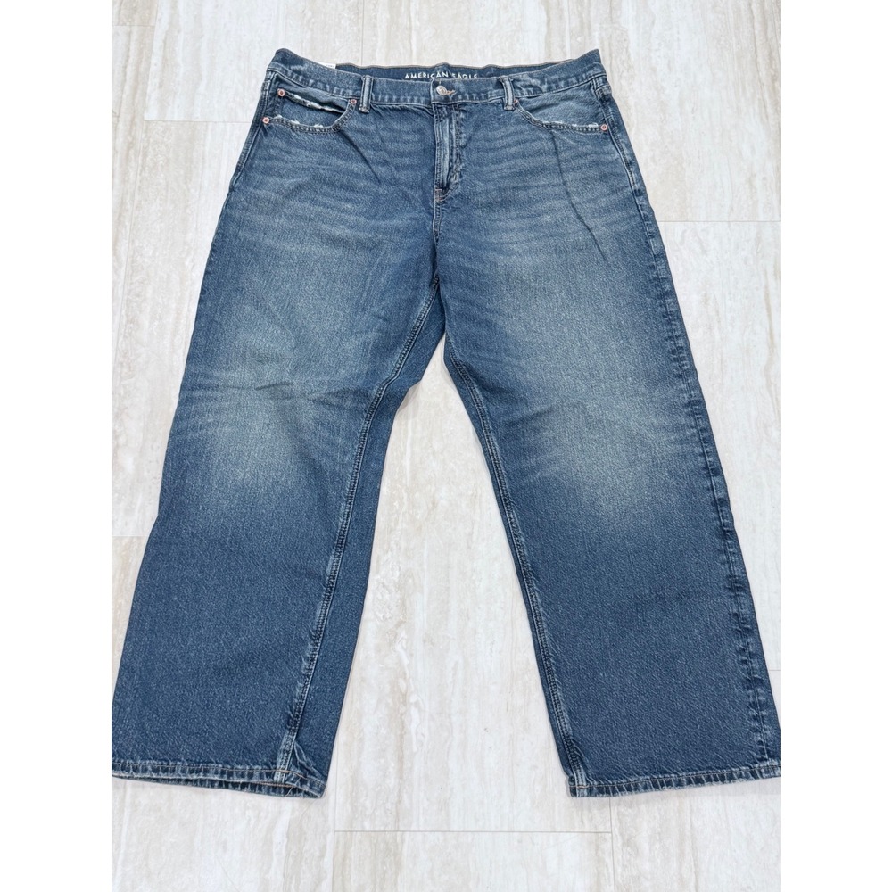 American Eagle AE Ex-Boyfriend Strigid Medium Wash Jeans Size 16 Regular